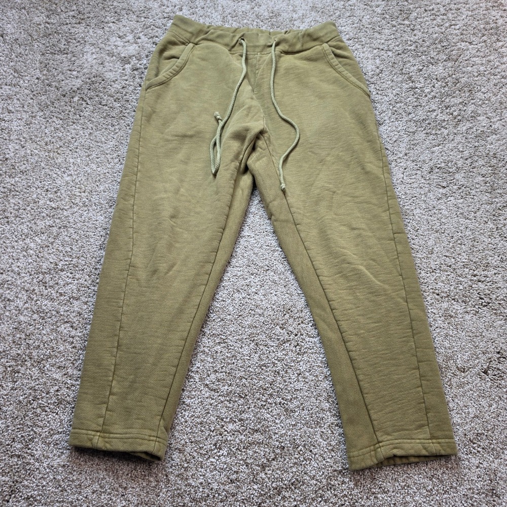 BAIT Jogger Sweatpants Mens Large Olive Green Outdoor Casual French Terry Ladies